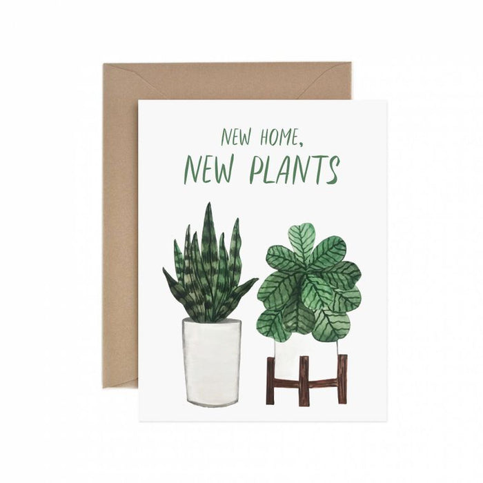 "New Home New Plants" Housewarming Greeting Card