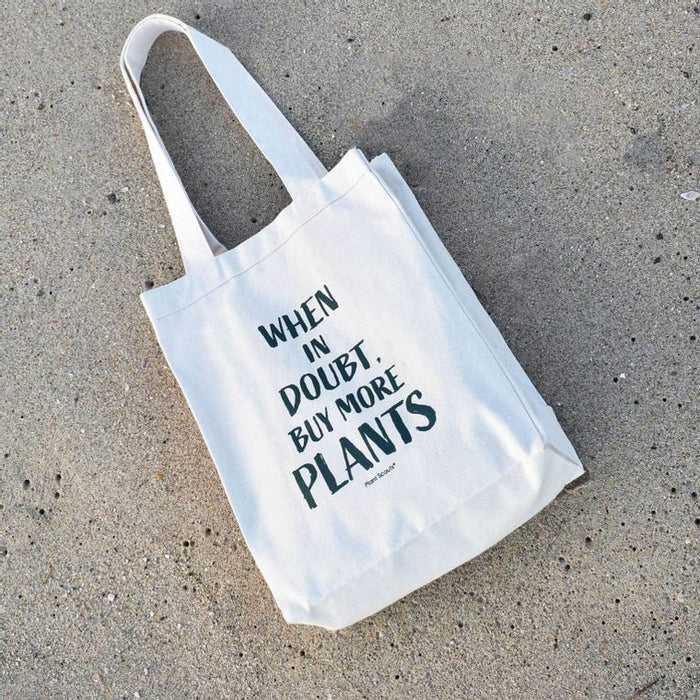 "Buy More Plants" Tote Bag